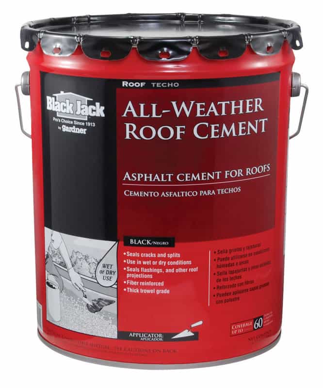 Black Jack Gloss Black Patching Cement AllWeather Roof Cement 5 gal