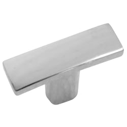 Laurey Contempo Rectangle Cabinet Knob 3 in. D Polished Chrome 1 each