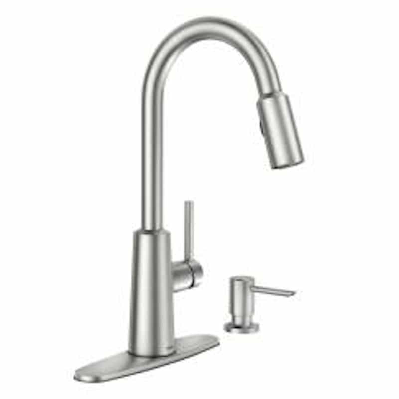 Moen Nori One Handle Stainless Steel Pulldown Kitchen Faucet Ace