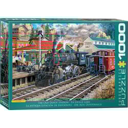 Eurographics The Old Depot Station Jigsaw Puzzle Multicolored 1000 pc