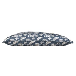 Pet Shop by Fringe Studio Blue Canvas Indienne Coastal Pet Bed Pillow 27 in. W X 36 in. L