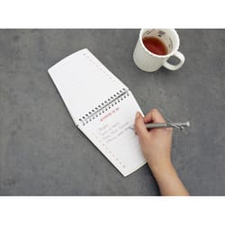 Kikkerland 6 in. W X 6 in. L Gray Bucket List Notebook