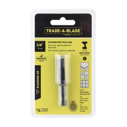 Trade A Blade Diamond 3/8 in. L X 1/4 in. D Hole Saw