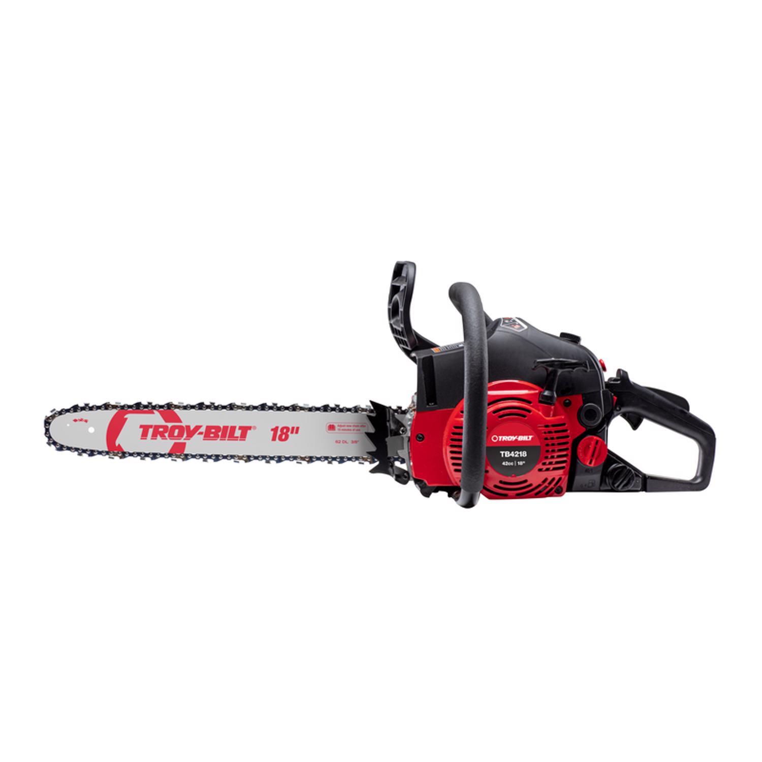 troy-bilt tb4218 18 in. 42 cc gas chainsaw