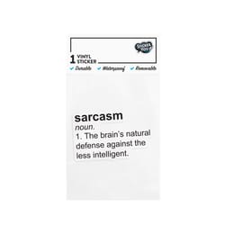 StickerYou Sarcasm Definition Sticker Vinyl 1 pk