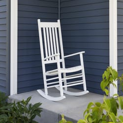 Jack Post Knollwood White Wood Frame Rocking Chair