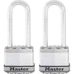 Master Lock M1XTLJCCSEN Heavy Duty Outdoor 1-9/16 in. H X 11/16 in. W X 1-3/4 in. L Steel Dual Ball