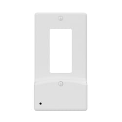 Westek LumiCover White 1 gang Plastic Decorator USB Nightlight Wall Plate 1 pk