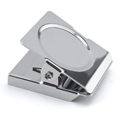 Magnet Source 1.125 in. L X 1.375 in. W Silver Metal Square Magnetic Clips 5 lb. pull 4 pc