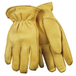Kinco Men's Indoor/Outdoor Driver Work Gloves Gold M 1 pair