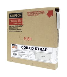 Simpson Strong-Tie 10.44 in. H X 2.19 in. W 16 Ga. Galvanized Steel Coiled Strap
