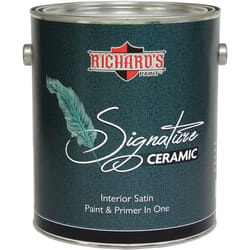 Richard's Paint Signature Series Plus Satin White Water-Based Paint and Primer Interior 1 gal