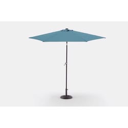 Living Accents Hattington 9 ft. Tiltable Blue Market Umbrella