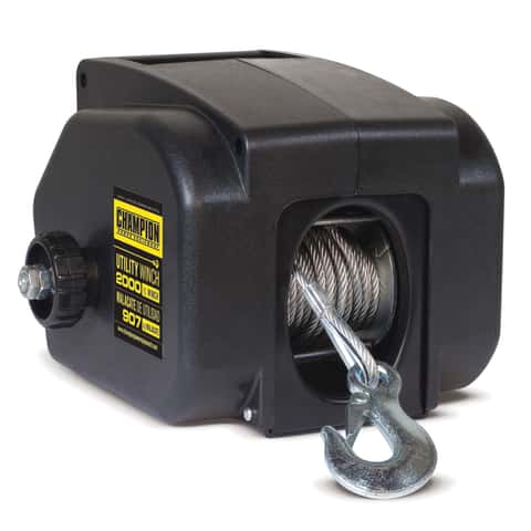 Champion 30 ft. 2000 lb 0.3 HP Permanent Magnet Electric Winch