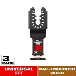 Diablo 1-1/4 in. X 1-1/4 in. W Bi-Metal Oscillating Blade Nail-Embedded Wood 3 pk