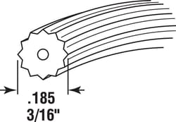 Prime-Line 0.19 in. D X 300 in. L Screen Spline