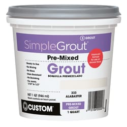 Custom Building Products  SimpleGrout  Indoor  Alabaster  Grout  1 qt. 