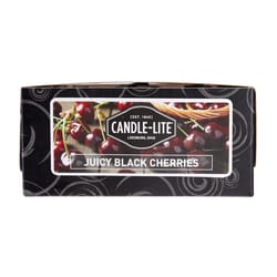 Candle Lite Burgundy Juicy Black Cherries Scent Flat Top Votive Candles