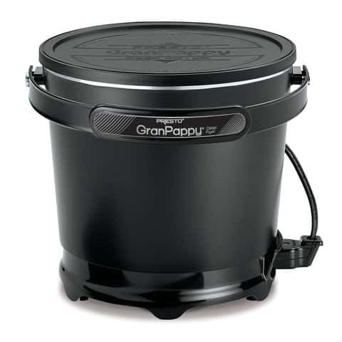 Presto FryDaddy Plus Electric Deep Fryer, Black, 4 cup