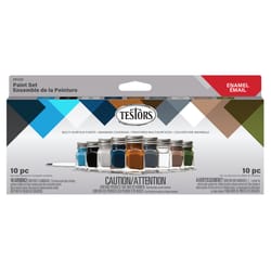 Testors Military Assorted Solvent-Based Enamel Paint Exterior and Interior 0.25 oz