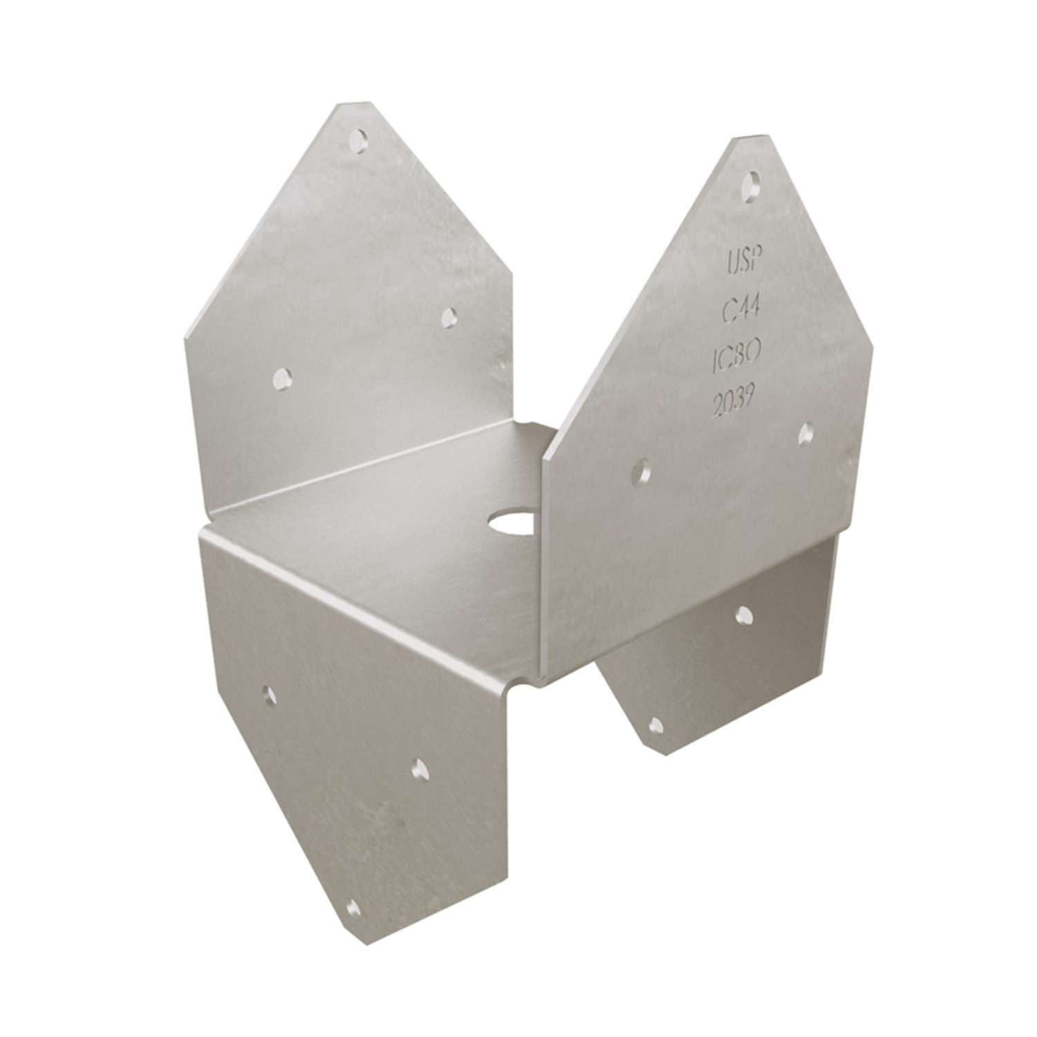 MiTek 2.87 in. H X 3.56 in. W 18 Ga. Steel Post Beam Cap Ace Hardware