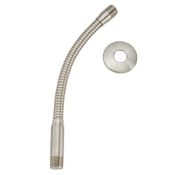 Keeney Stylewise Brushed Nickel Metal 11.5 in. Adjustable Shower Arm