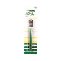 Fletcher-Terry Six-Wheel 4 in. Fixed Blade Glass Cutter Green 1 pk