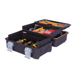 Stanley 8.25 in. Organizer with Clear Lid Black/Yellow - Ace Hardware