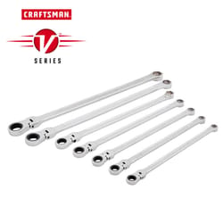 Craftsman V-Series SAE Extra Long Flex Head Box Wrench Set 7 pc