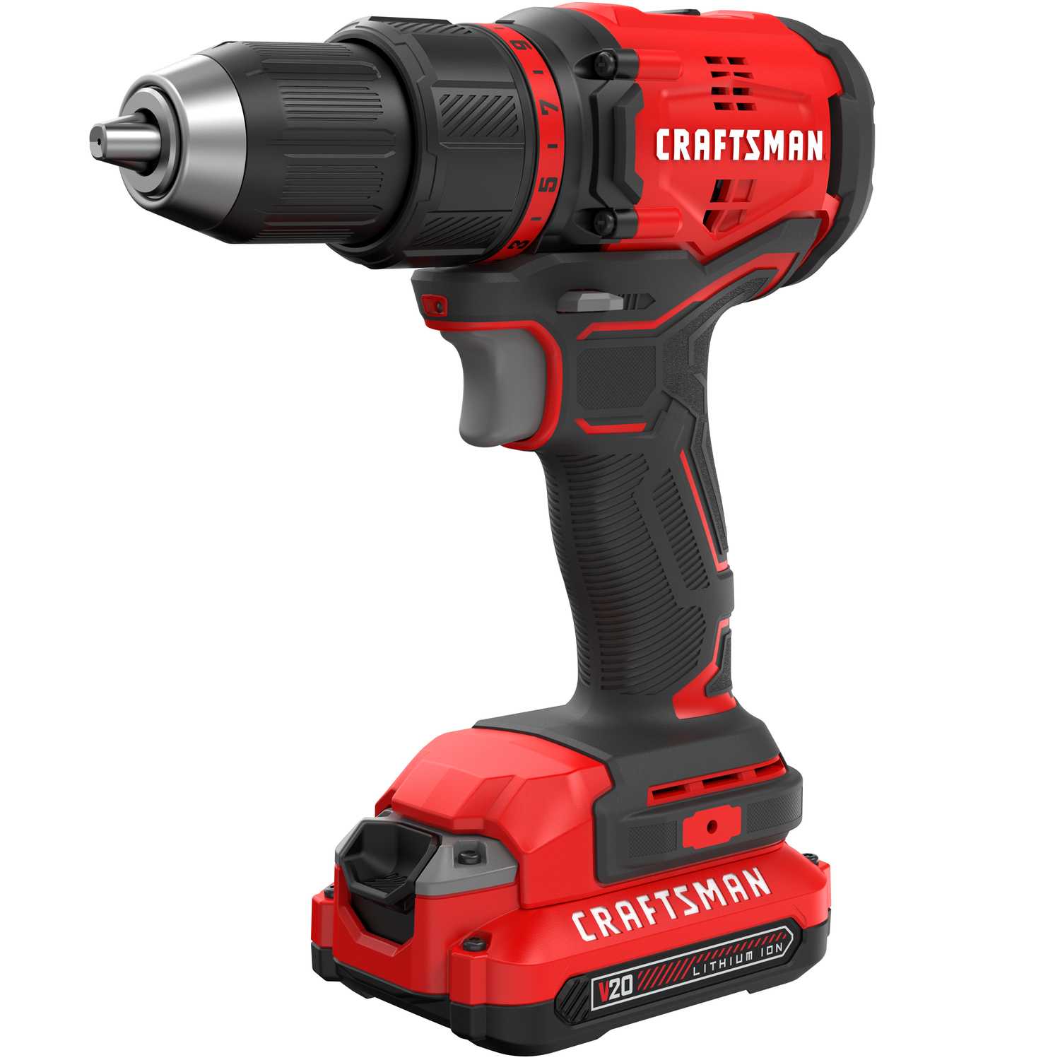 Craftsman 20V MAX 20 volt Cordless Compact Drill/Driver Brushless Kit ...