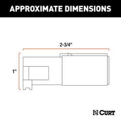 CURT 6 Round Connector Plug 2.75 in.