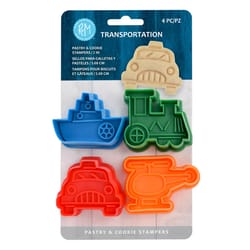 R&M International Multicolored Metal/Plastic Cookie Stamp