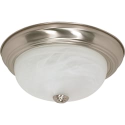 Satco Nuvo 5.375 in. H X 13.25 in. W X 13.25 in. L Brushed Nickel Ceiling Light