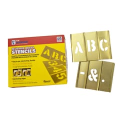 C.H. Hanson Brass Stencil Set 33 pk