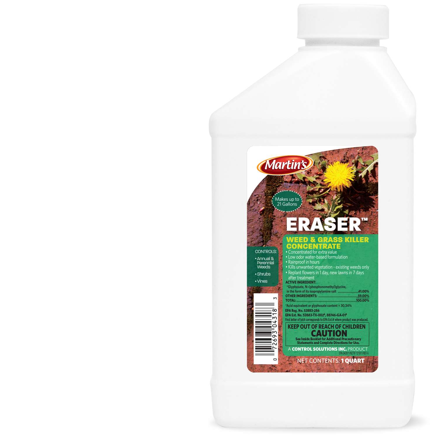 Martin's Eraser Weed and Grass Killer Concentrate 1 qt. Ace Hardware