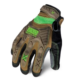 Ironclad Project Impact Exo Men's Indoor/Outdoor Mechanic Gloves Black/Brown L 1 pk