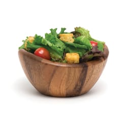 Lipper International Brown Acacia Wood Contemporary Wave Bowl 6 in. D 1 pc