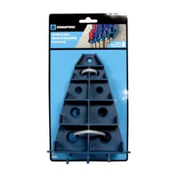 Crawford 5.5 in. L Blue Polypropylene Small Light Duty Screwdriver Holder Hanger Holder 5 lb. cap. 1