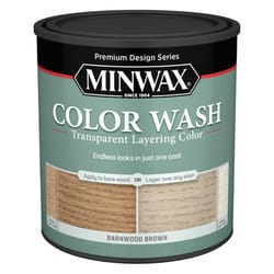 Minwax Color Wash Transparent Barnwood Brown Water-Based Wood Stain 1 qt