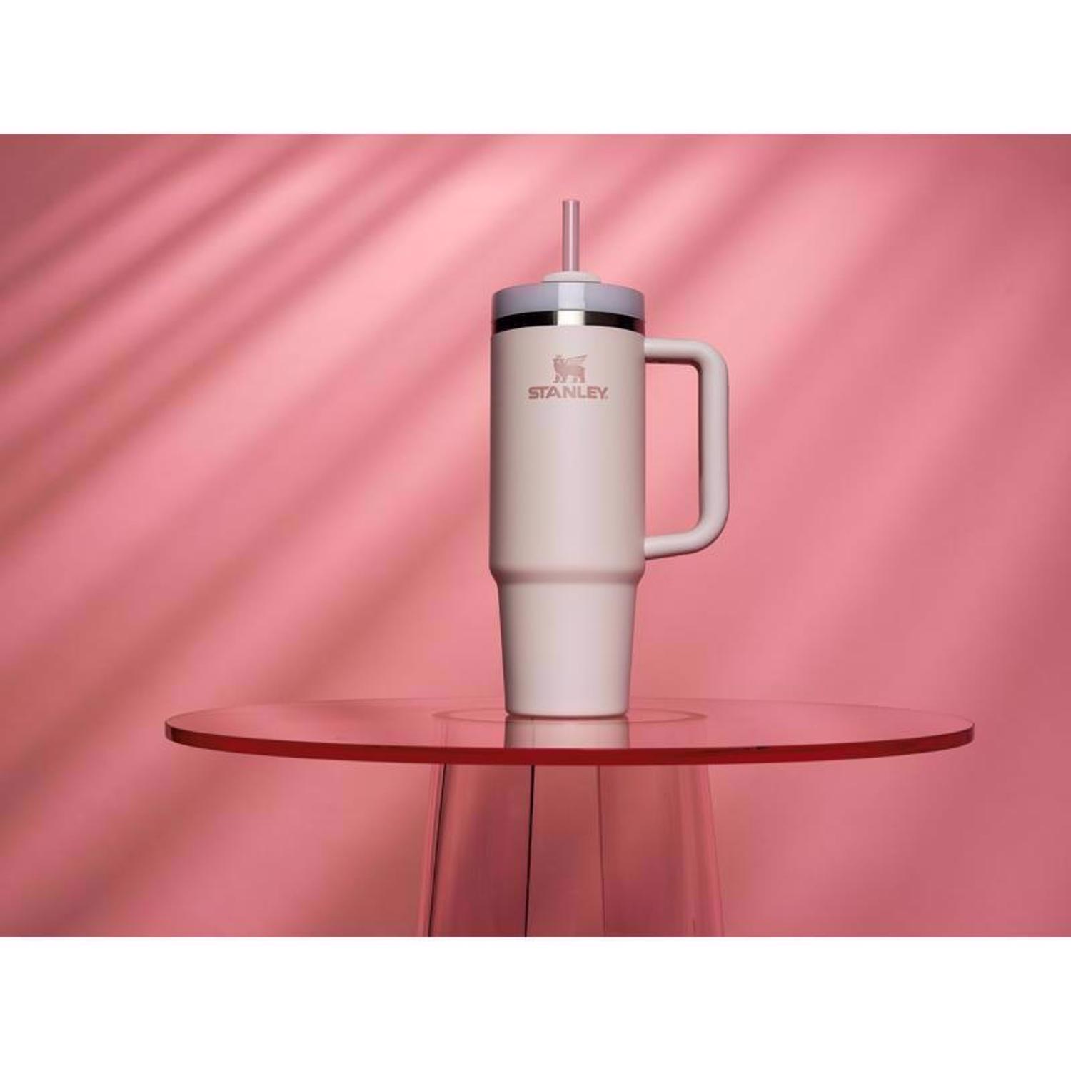 Stanley The Quencher H2.0 FlowState 30 oz Rose Quartz BPA Free Double-wall Vacuum Insulated Tumbler MISSING STRAW
