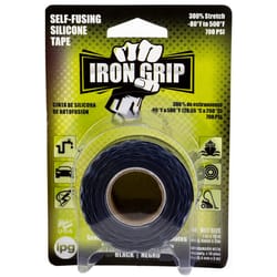 IPG Iron Grip 1 in. W X 10 ft. L Black Silicone Self-Sealing Tape