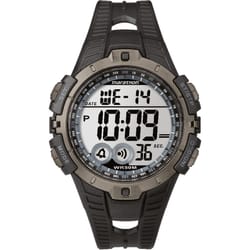 Timex Marathon Mens Round Black Digital Sports Watch Resin Water Resistant