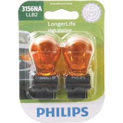 Philips Longer Life Incandescent Parking/Tail/Turn Miniature Automotive Bulb 3156NALLB2