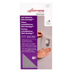 Saint-Gobain ADFORS FibaTape Wall Bandage 7 in. L X 7 in. W Fiberglass Mesh White Self Adhesive Wall