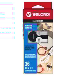 VELCRO Brand Original Thinking Assorted Nylon Cord Organizer 36 pk