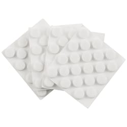 Softtouch Felt Self Adhesive Bumper Pad White Round 3/8 in. W X 3/8 in. L 84 pk