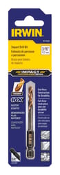 Irwin Turbomax 3/16 in. X 3 in. L Steel Impact Drill Bit Quick-Change Hex Shank 1 pc