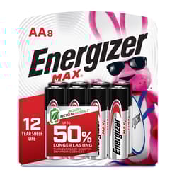 Energizer Max AA Alkaline Batteries 8 pk Carded