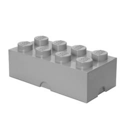 LEGO Storage Brick Stone Gray 2 pc