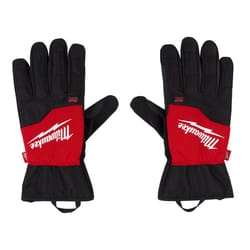 Milwaukee Unisex Indoor/Outdoor Winter Work Gloves Black/Red M 1 pair